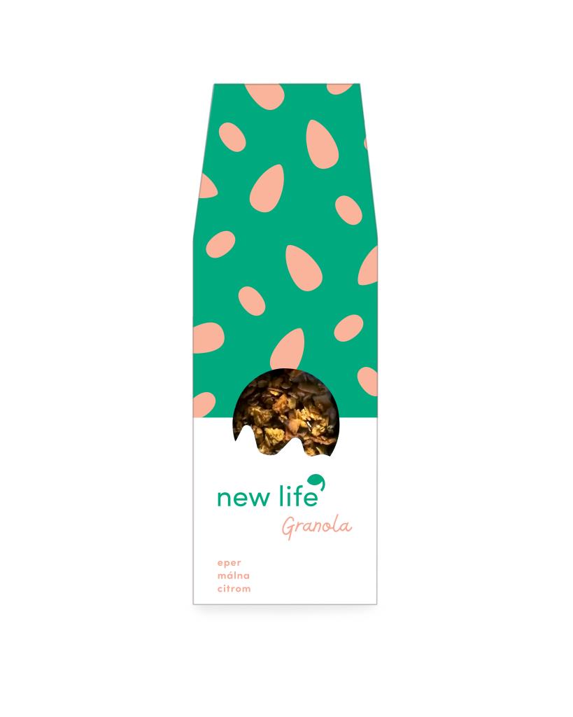 New Life Granola - epres-málnás-citromos