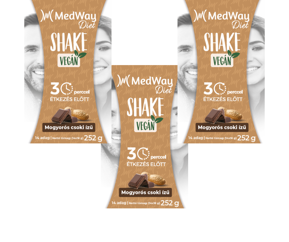 2 hetes MedWay Diet Vegán csomag - Mogyorós csoki ízű