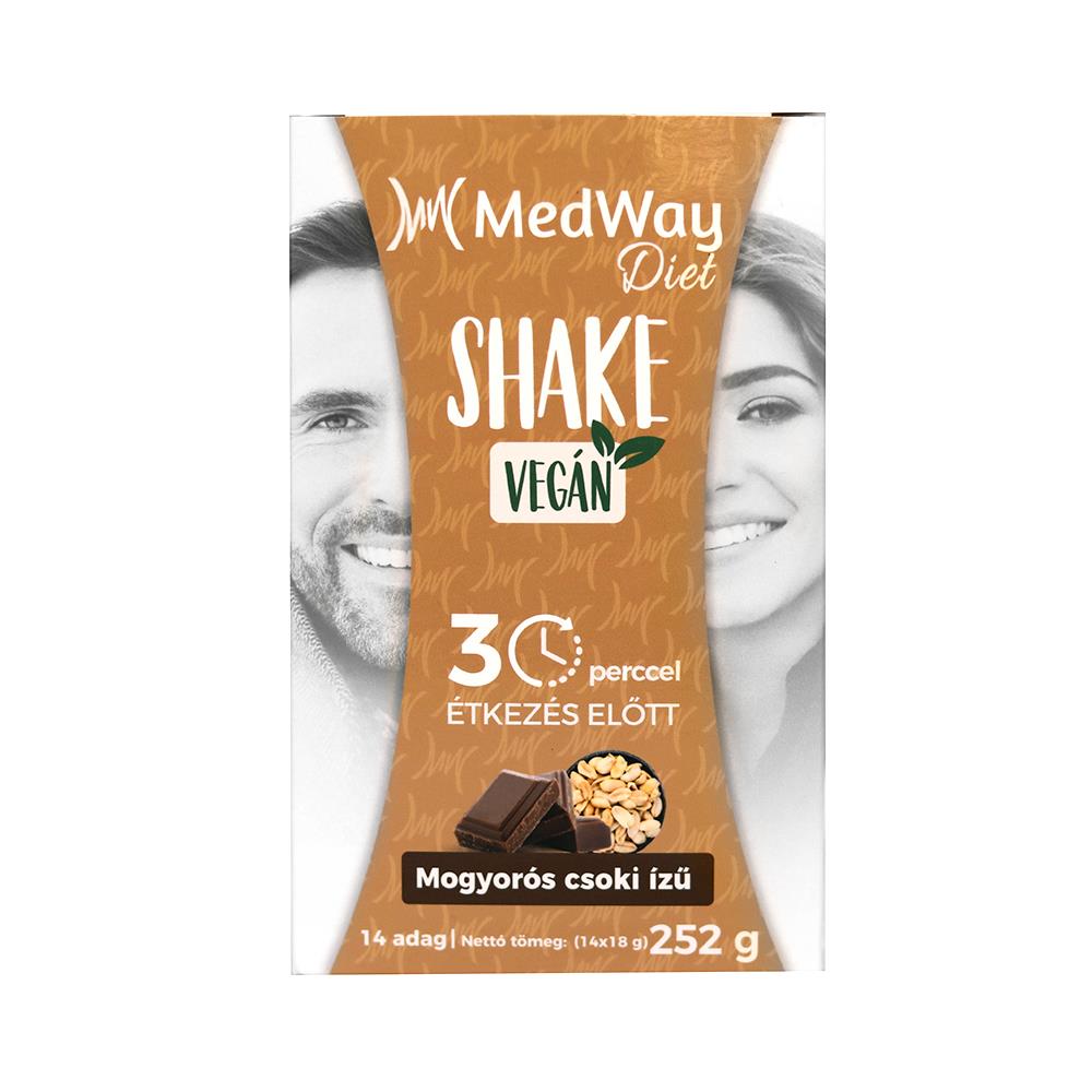MedWay Diet Vegán Shake - Mogyorós csoki ízű