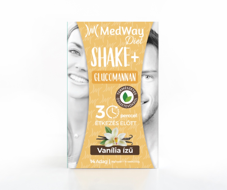 MedWay Diet Shake - Vanília ízű, glükomannannal