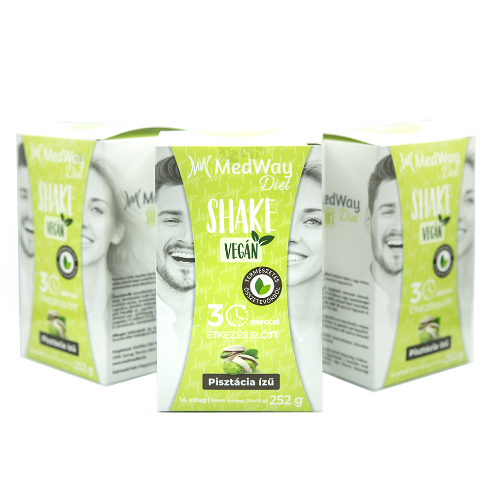 2 hetes MedWay Diet Vegán csomag - pisztácia ízű