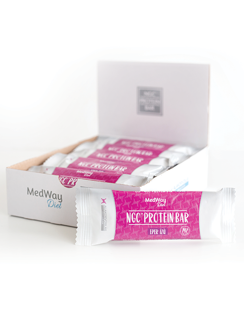 15 darab MedWay Diet protein szelet - eper ízű
